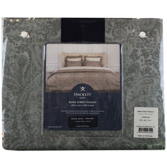 Hackett Bond Street Paisley Charcoal Double Duvet Cover