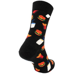 Happy Socks 1-Pack Black Hamburger
