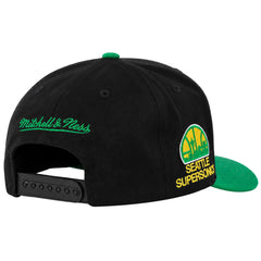 Mitchell & Ness NBA Seattle SuperSonics Highlight Real Brown Black Cap