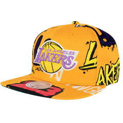 Mitchell & Ness NBA Los Angeles Lakers Sticker Pack Yellow Cap