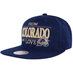Mitchell & Ness NHL Colorado Avalanche With Love Blue Cap