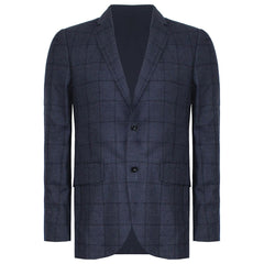 Hackett London Small Wool Mens Navy Suit