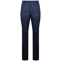 Hackett London 130S Fancy Checkered Mens Blue/Grey Suit