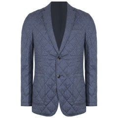 Hackett London Quited Mens Blue Blazer