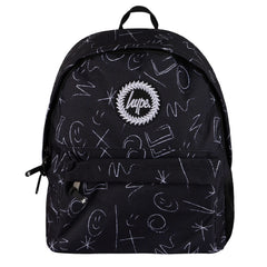 Hype Crayon Doodle Kids Black Backpack