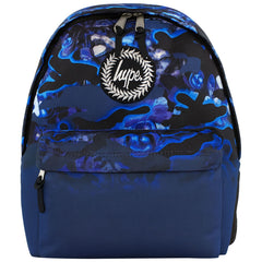 Hype Shark Smile Camo Kids Blue Backpack
