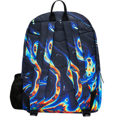 Hype Iconic Rainbow Marble Kids Navy Backpack