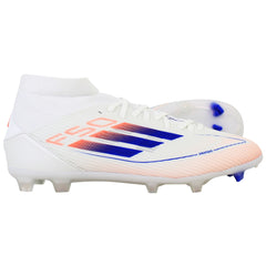 Adidas F50 League Mid FG/MG Womens White Football Boots