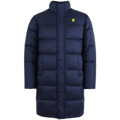 Lyle & Scott Longline Wadded Mens Navy Parka Jacket