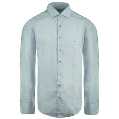 Calvin Klein Printed Mens Light Blue Shirt