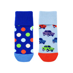 Happy Socks 2-Pack Blue Car Antislip