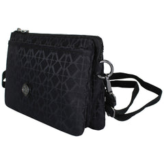 Kipling Riri Signature Womens Black Crossbody Bag