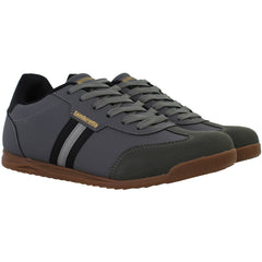 Lambretta Tackle Mens Dark Grey Trainers
