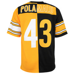 Mitchell & Ness NFL Pittsburgh Steelers 43 Polamalu Split Legacy Jersey
