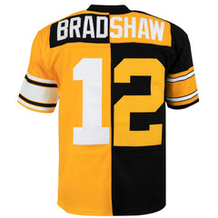 Mitchell & Ness NFL Pittsburgh Steelers 12 Bradshaw Split Legacy Jersey