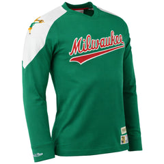 Mitchell & Ness NBA Milwaukee Bucks Team Inspired Mens Green Top