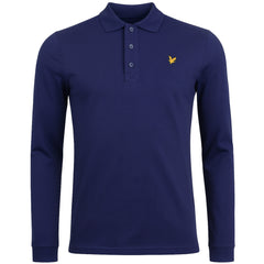 Lyle & Scott Long Sleeve Mens Navy Polo Shirt