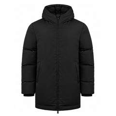 Represent Puffer Mens Black Parka Jacket