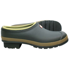 Hunter Gardener Mens Green Clogs