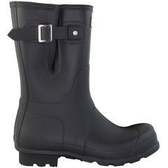 Hunter Original Side ADJ Short Mens Black Wellington Boots