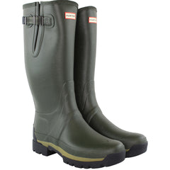 Hunter Balmoral Adj Tec Sole Tall Mens Dark Green Wellington Boots
