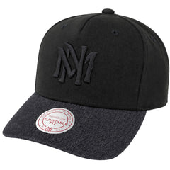 Mitchell & Ness Denim Visor Black Cap