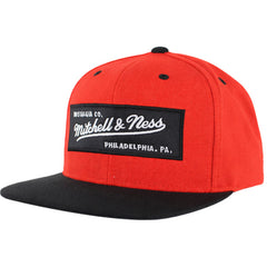 Mitchell & Ness Box Logo Red/Black Cap