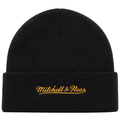 Mitchell & Ness NBA Golden State Warriors Team Logo Cuff Black Beanie