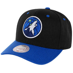 Mitchell & Ness NBA Minnesota Timberwolves Logo 2-Tone 110 Black Cap