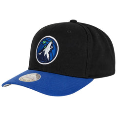 Mitchell & Ness NBA Minnesota Timberwolves 2-Tone 110 Black/Blue Cap