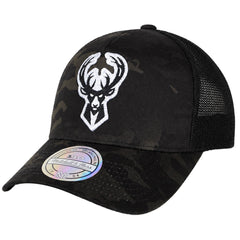 Mitchell & Ness NBA Milwaukee Bucks Dark Green Camo Cap