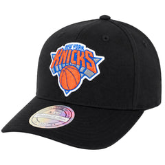 Mitchell & Ness NBA New York Knicks Chrome Logo Black Cap