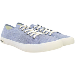 Seavees Monterey Chambray Mens Navy Plimsolls