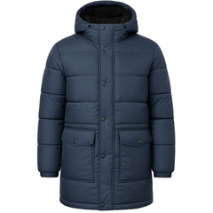 Hunter Interpid Mens Navy Long Puffer Coat
