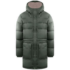 Hunter Interpid Mid Mens Grey Puffer Coat