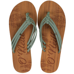 O'Neill Ditsy Womens Green Flip-Flops