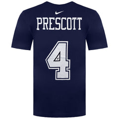 Nike NFL Dallas Cowboys 4 Dak Prescott Mens Navy T-Shirt