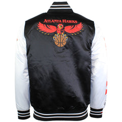 Mitchell & Ness NBA Atlanta Hawks Mens Satin Bomber Jacket