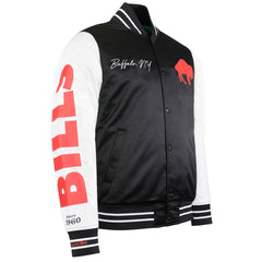 Mitchell & Ness NFL Buffalo Bills Mens Satin Bomber Jacket