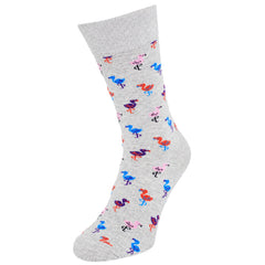 Happy Socks 1-Pack Grey Flamingo