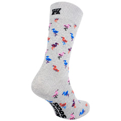 Happy Socks 1-Pack Grey Flamingo