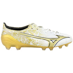Mizuno Alpha Japan Mens White/Gold Football Boots