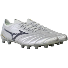 Mizuno Morelia Neo IV Beta Japan Mens Silver Football Boots