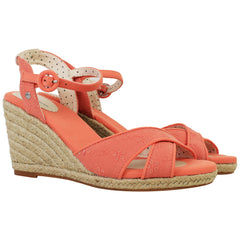Pepe Jeans Shark Ret Womens Orange Wedges