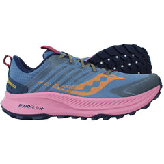 Saucony Ride Trial 2 Gore-Tex Womens Navy Running Shoes