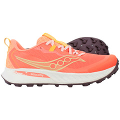 Saucony Peregrine 15 Womens Coral Running Shoes