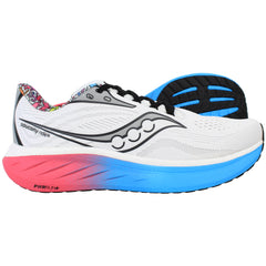 Saucony Ride 18 Mens White Running Shoes