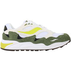 Saucony Grid Shadow 2 Mens White/Green Trainers