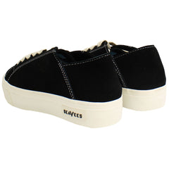 Seavees Sausalito Womens Black Plimsolls