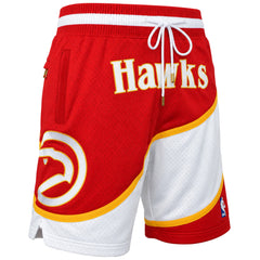 Mitchell & Ness Just Don x NBA Atlanta Hawks Mens Red Shorts